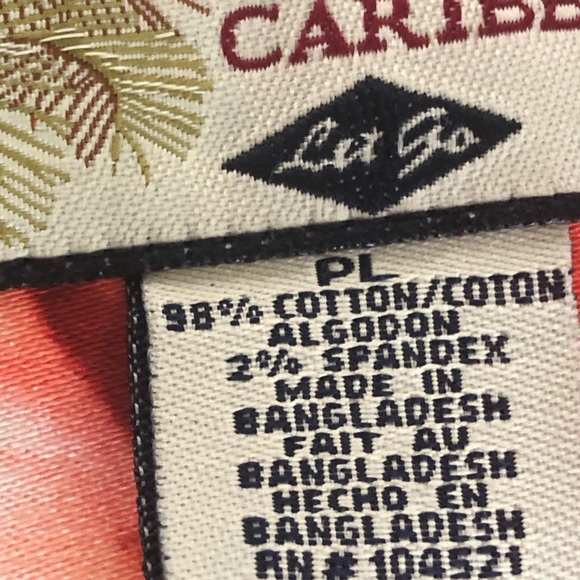 Caribbean Joe Floral Jean Jacket - Black, Pink, Green - Picture 5 of 8